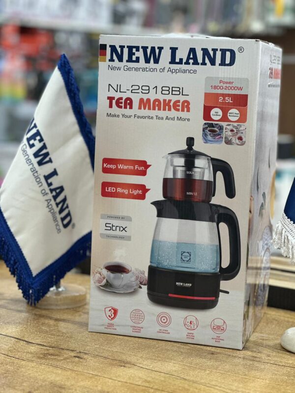 چای ساز سرهمی مشکی نیولند مدل Sarami tea maker NEWLAND NL-2918BL