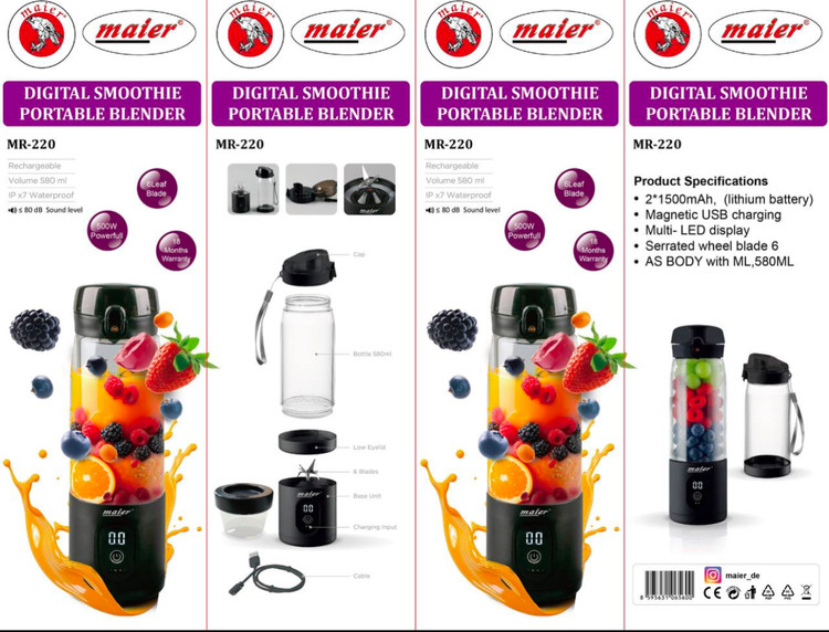 شیکر شارژی مایر مدل MR-220