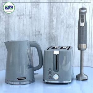 گوشت کوب ، توستر نان و کتری برقی وگاترونیکس رنگ طوسی مدل VOGATRONIX VE-237G