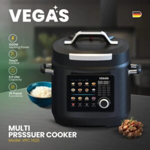 زودپز و پلوپز وگاس مدل VPC1420 | خرید Vegas Multi-Cooker 6L اصل